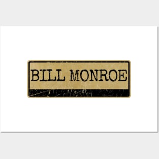 Aliska text black retro - Bill Monroe Posters and Art